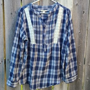 Flannel Boho Top by Ruff Hewn